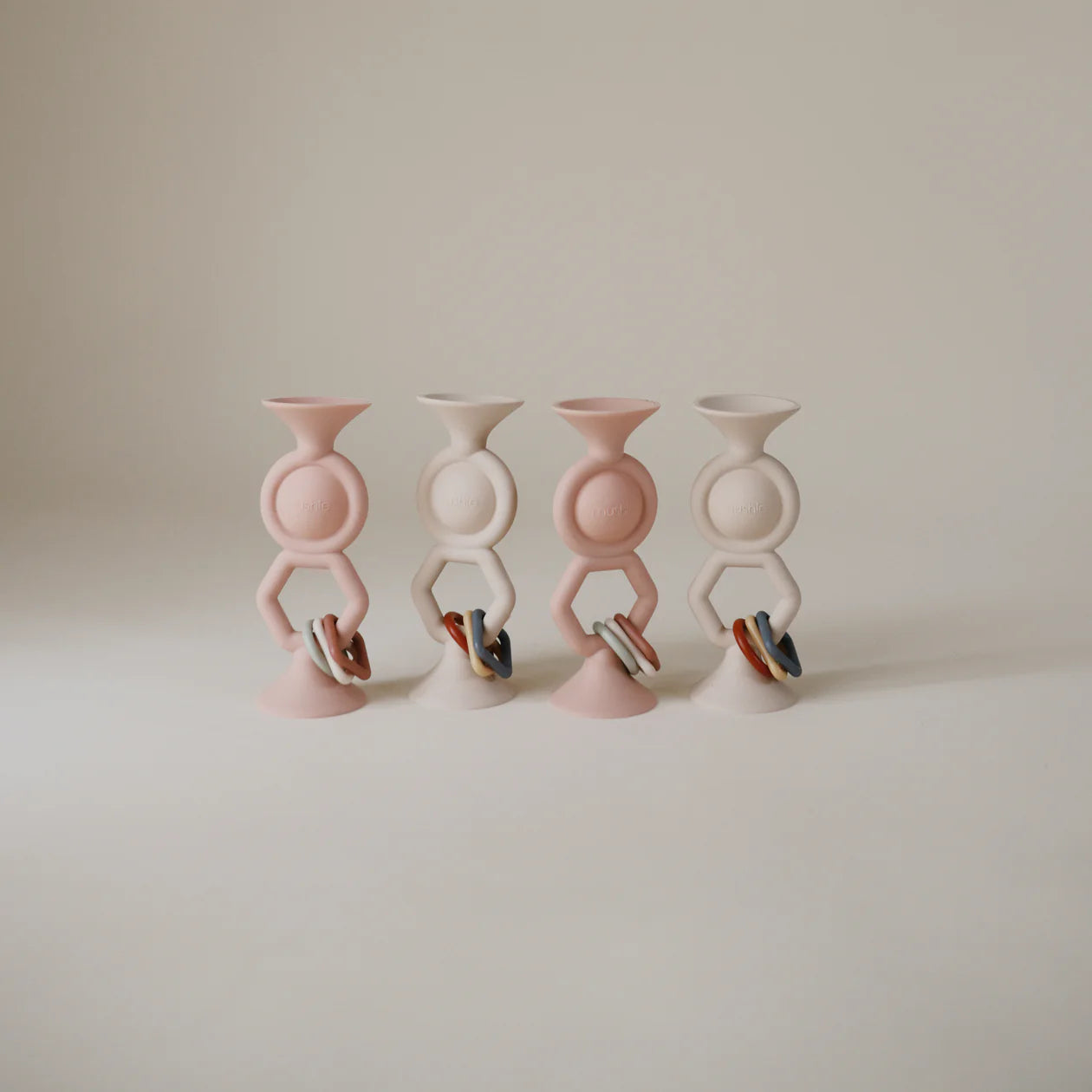 Mushie - HexaPop Suction Toy - Blush