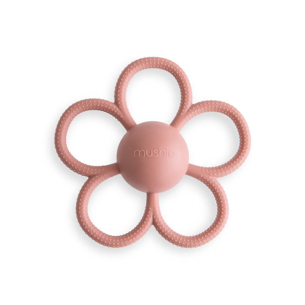 Daisy Rattle Teether - Blush