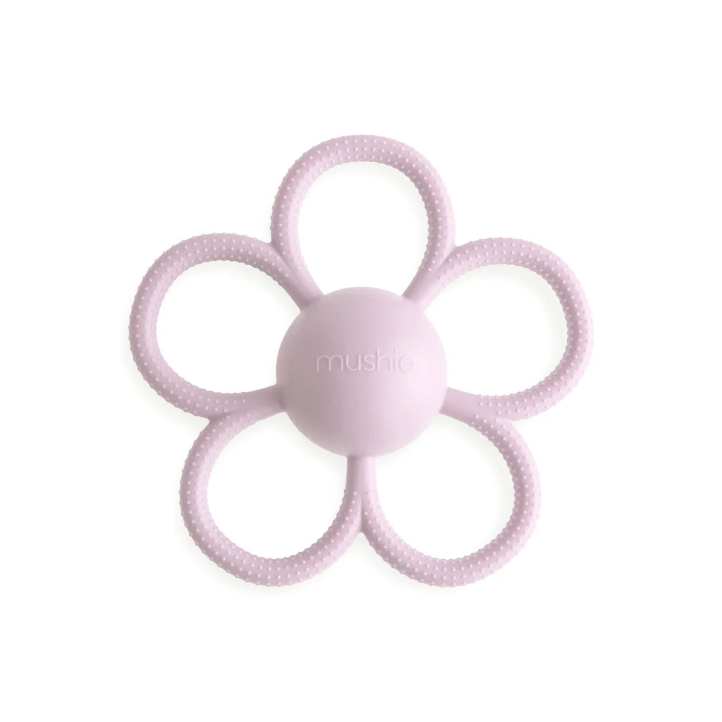 Daisy Rattle Teether - Lilac