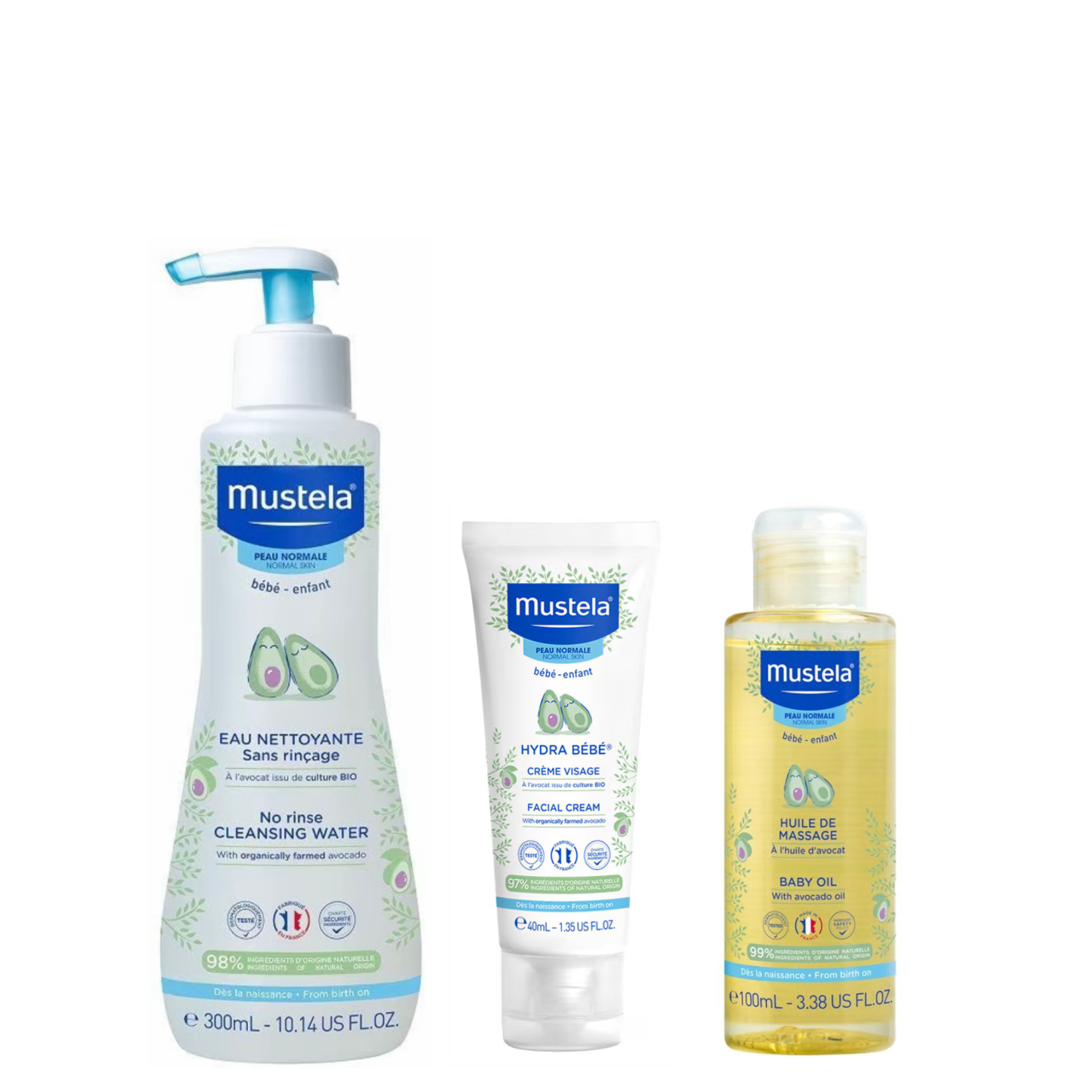 Mustela Gentle Care Trio - baby skincare gift set