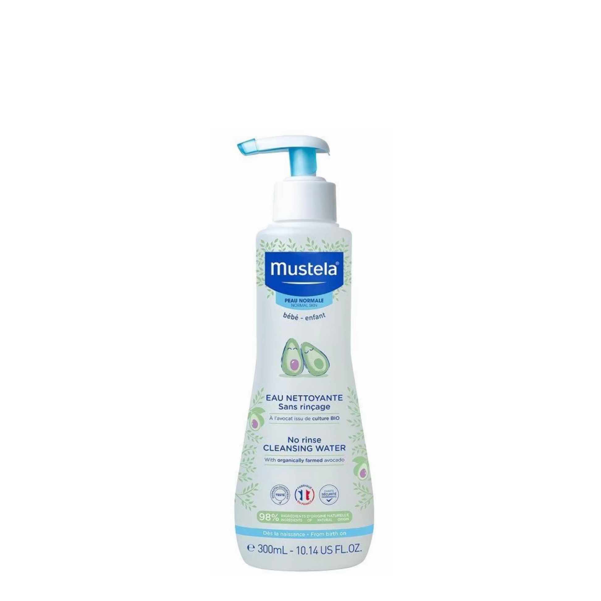 No-rinse cleansing water