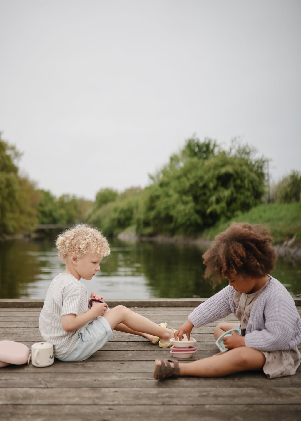 Mushie - Bath Boats – Petal