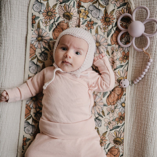 Daisy Rattle Teether - Lilac